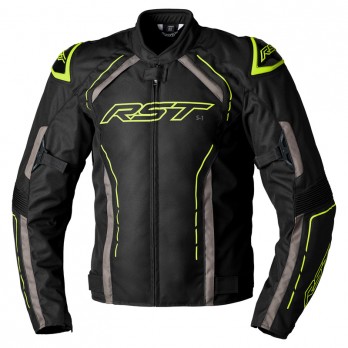 Chaqueta Textil RST S-1 Negro/Yellow Man
