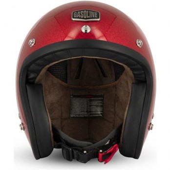 Casco moto Jet Race Gasoline S250 Gliter Red